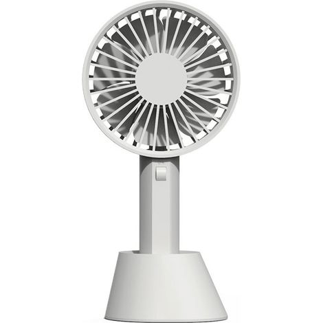 Ventilateur Portable Rechargeable - Ventilateur Mini Sans Fil USB - Pour Bureau Et Déplacement - 2000 mAh - 30 dB - 148 g (1/5)