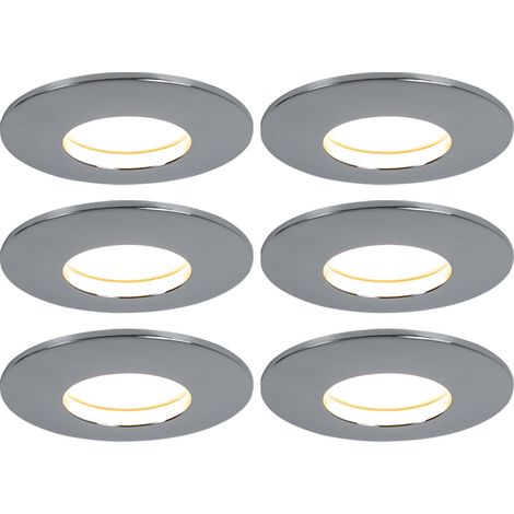 6er Set LED Einbau Leuchte Decken Spot Strahler Wohn Zimmer Bad Beleuchtung Lampe
