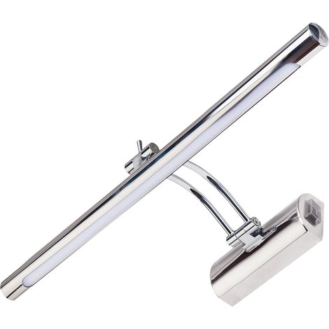 Aplique de pared para baño sobre el espejo, cromado, 40 cm, LED de 8 W, 4000 K, 570 lm, IP44, Anita Ideus 00015 (1/2)