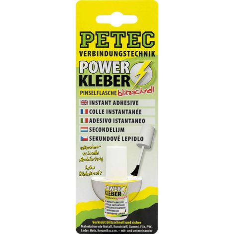 Petec Power Kleber blitzschnell 4 g Flasche (1/5)