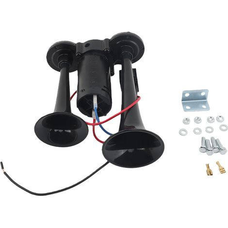 Klaxon air électrique 600db, basses et aigus 3D, double trompette, pour voitures SUV motos (1/5)
