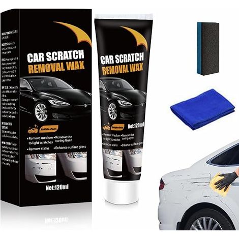 Car Scratch Remover, Car Scratch Repair Cream, 120 ml Car Scratch Remover Kit, Scratch Repair Wax for Car, Deep Scratch Remover for Cars, Auto Scratches Repair Paste, Car Scratch Polish (1/5)