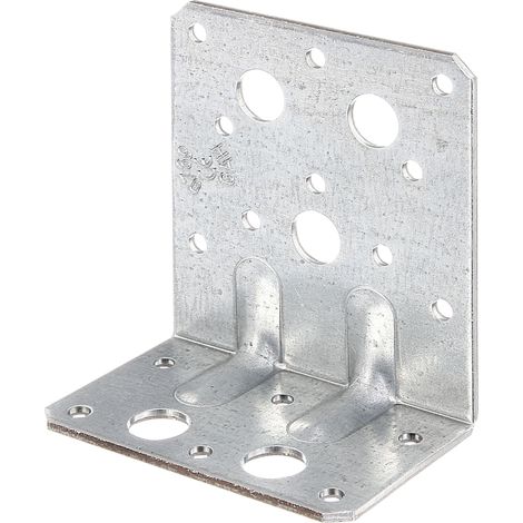 Équerre renforcée – galvanisée Sendzimir – 50 x 90 x 80 mm – Marque Alberts (1/2)