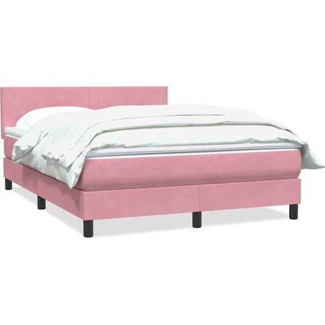 Maison Exclusive - Boxspringbett mit Matratze Rosa 140x210 cm Sam