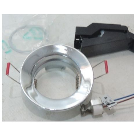 Spot encastré chrome Ø 78mm fixe lampe GU5.3 max 50W (non incl) 12V sans transfo IP23 Instar Trend 62 Flush SYLVANIA 3078580