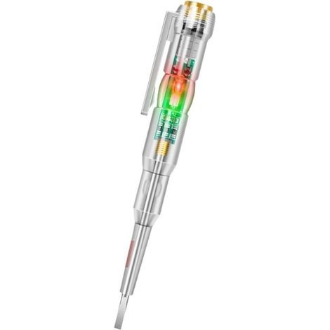 Stylo testeur de tension intelligent 24/70-250 V, détecteur puissance à induction, tournevis électrique, indicateur circuit(2pcs dual lights) (1/5)