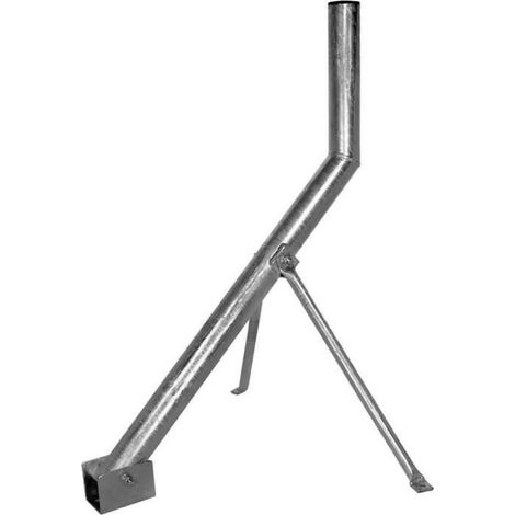 Socle SAT acier A.S. SAT 26910 Distance au mur: 40 cm Adapté pour taille de parabole: Ø jusqu'à 120 cm argent