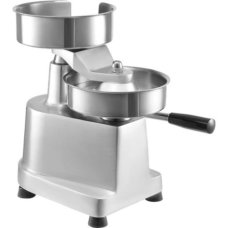 Fabricant de galettes de burger, en acier inoxydable robuste, fonctionnement manuel efficace, 150mm (1/2)