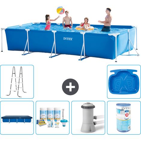 Intex Piscina con struttura Rettangolare - 450x220x84 cm - 7-pezzi S40258