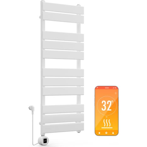 Blumfeldt Radiateur Eau Chaude Design, Radiateur Vertical Eau Chaude pour Chauffage Maison, Faible Conso d'Energie, Silencieux, Chauffage Mural 800W pour Salle de Bains, Seche Serviette Eau Chaude (1/5)