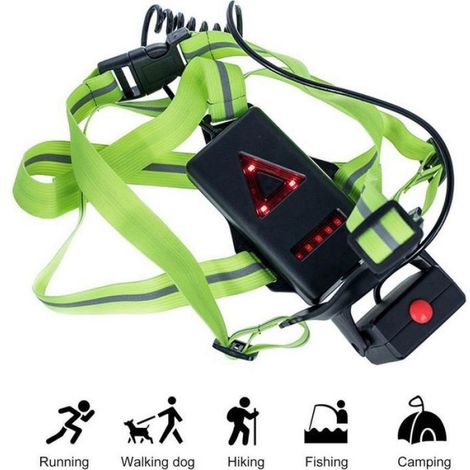 Lampe frontale LED rechargeable USB 500 lumens – Angle réglable 120° – Étanche IPX6 pour jogging, randonnée, camping
