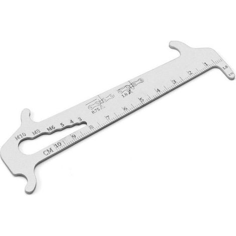 Jauge De Chaîne - Acier Inoxydable - Pour Vérification Usure Chaîne Vélo - 0 75 Et 1 0 - 1 Pièce (1/5)