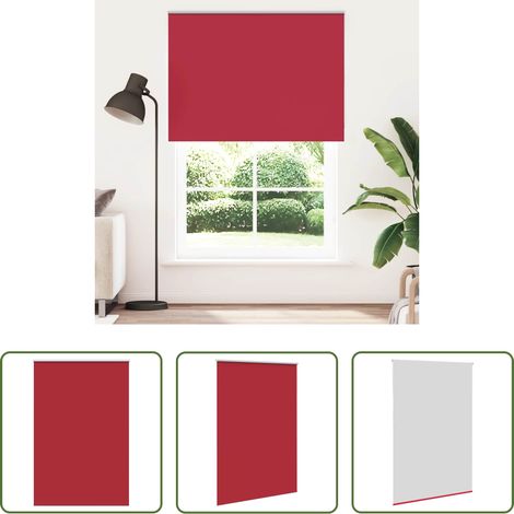 Sichtschutz -  Verdunkelungsrollo Rot 155x230cm Stoffbreite 151,6cm Polyester (1/5)