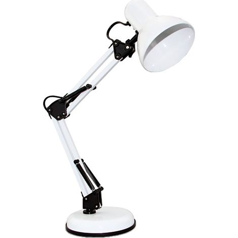 Lampada da Tavolo Velamp Charleston Xl Colore Bianco