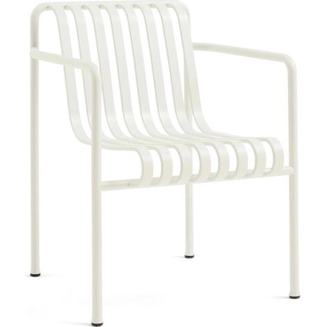[GEBRAUCHT] B-Ware Hay Palissade Dining Armchair Stuhl Gartenstuhl Armlehnstuhl Outdoor Cremeweiß