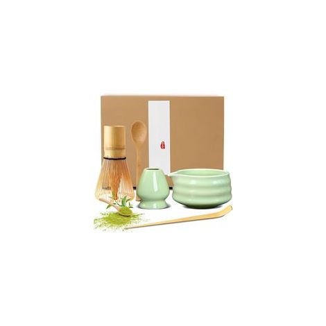 5-teiliges rosa Matcha-Set, Matcha-Besen, geeignet zur Zubereitung von Matcha-Tee für Zuhause, Büro und Teestube, Matcha-Besen (Cyan) (1/5)