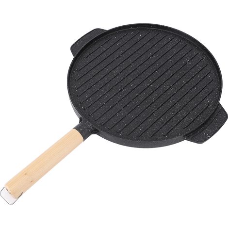Plaque de cuisson multifonctionnelle antiadhésive Double face pour barbecue, pour Steak, poisson, légumes, saucisses, Pizza, petit déjeuner. (1/5)