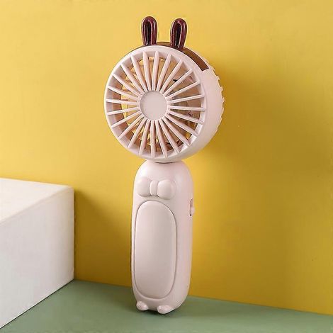Ventilateur portable mini ventilateur à main design mignon rechargeable USB ventilateur de bureau pliable petit ventilateur électrique personnel mignon-AquaForge