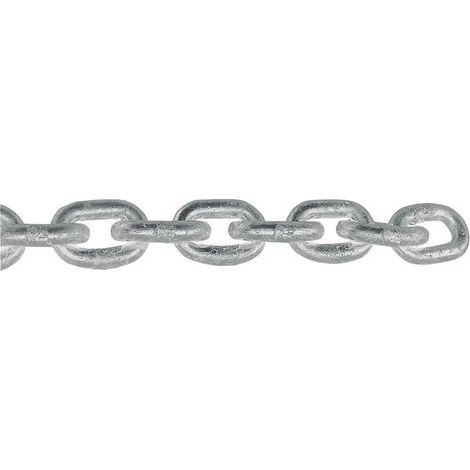 Cadena plastimo short link chain 8 galvanizada calibrada