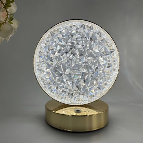 Lot de 2 lampes de table sans fil élégantes , lampe LED sans fil pour chambre, lampe rechargeable pour bureau, cuisine, chambre et plus encore, avec 3 couleurs de lumière. (1/5)