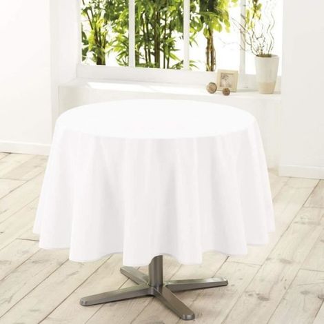Nappe Ronde - - 180cm - Polyester Infroissable - Anti Tache - Décoration de Table (1/4)