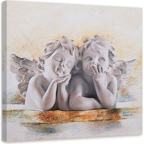 Tableau sur toile Deux anges 30x30 (1/5)