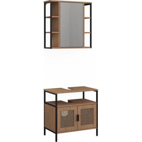 Set di mobili da bagno Linara, Rovere, in 2 parti, Vicco (1/5)