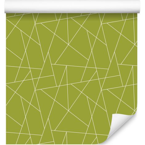 Carta da parati con motivo geometrico giallo, centro giallo 50x1000 cm (1/5)