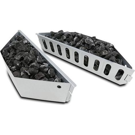 Paniers à Charbon pour Weber 7403 Barbecues à Charbon de 47,6 et 67 cm, Panier Charbon pour Chaleur Directe et Indirecte, 2 Pack (1/5)