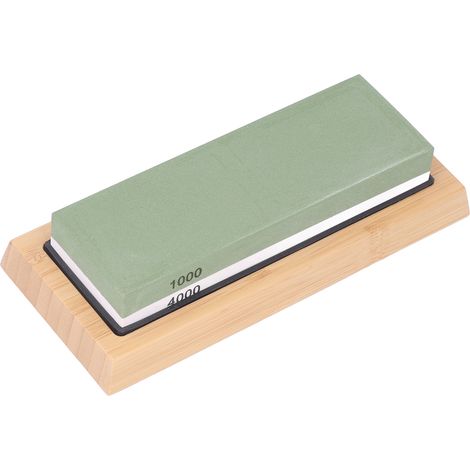 Set mit 5 Schleifsteinen 1000/4000, professioneller Messerschärfer mit rutschfester Gummibasis, komplettes Set. (1/5)