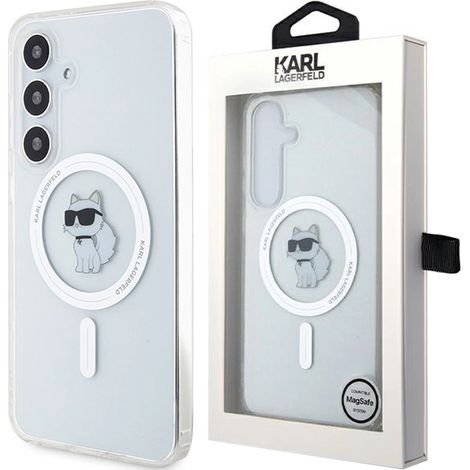 Karl Lagerfeld KLHMS24SHFCCNOT S24 S921 durchsichtiges Hartschalenetui IML Choupette MagSafe (1/5)