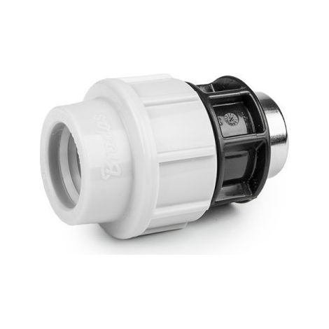 Raccord à compression PN16 pour PE 25 mm fileté 1" femelle (Lot de 2)