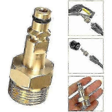 Adaptateur de tuyau M22 avec raccord rapide pour nettoyeurs haute pression Kärcher série K (1/5)