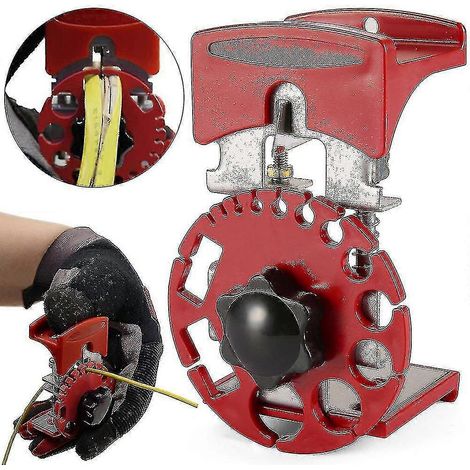 Outil de dénudage de fils polyvalent, machine à dénuder les fils de cuivre portative, compacte et portable, idéale pour une utilisation nomade. (1/5)