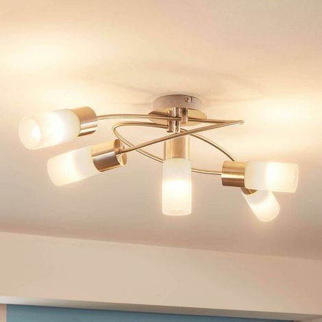 [NEUWERTIG] B-Ware Lindby Erva Led Deckenlampe Deckenlampe Lampe Leuchte Indoorlampe Fünfflammig