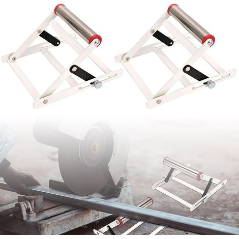 Cadre de support de matériau pour machine de découpe, cadre de support de matériau long, support de rouleau de levage réglable, cadre en acier inoxydable de taille réglable (1/5)