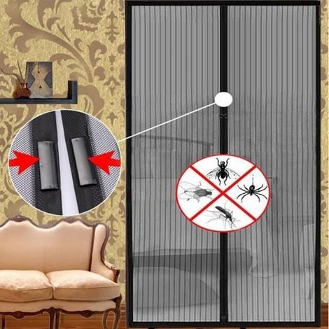 Moustiquaire magnétique - BIE - 200 x 100 cm - Ajustable - Fixation magnétique (1/3)