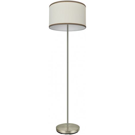 Pelle bicolore/beige Soprano FABRILAMP piantana de paralume bicolore pelle/beige FABRILAMP