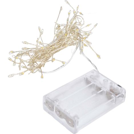 Guirlande lumineuse 100 LED fil cuivre étanche multifonction décorative pour maison et fête (1/5)