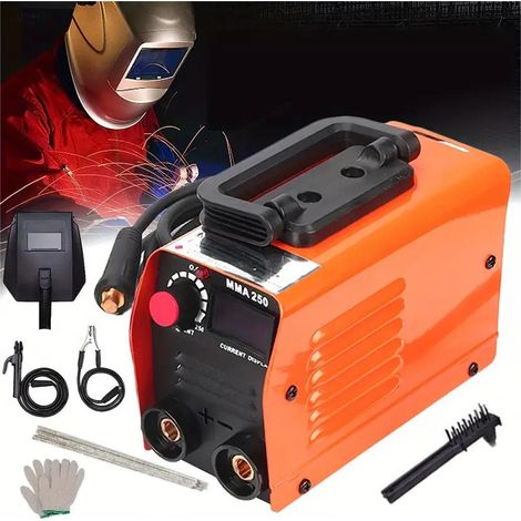 Poste de soudage, Soudeuse MMA 250A 220V, Poste de soudage l'arc portable type inverter, Pour soudure clôtures étagères chaises etc (1/5)