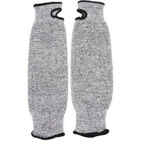 Gants résistants aux coupures, 1 Pc niveau 5 HPPE résistant aux coupures Anti-crevaison travail Protection bras manchon couverture Anti-coupure résistant à l'usure bras Protection couverture Coupe ext (1/5)