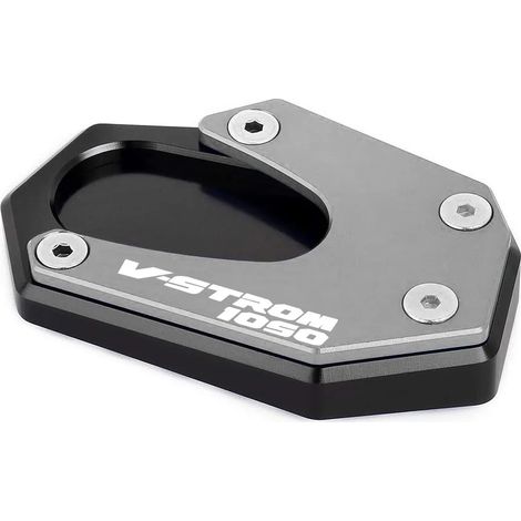 (Gris) Compatible avec Suzuki V-Strom DL 1050 XT Vstrom 1050XT DL1050 DL1050XT Accessoires moto : extension de béquille latérale, coussinet, support de béquille MaxPower (1/4)
