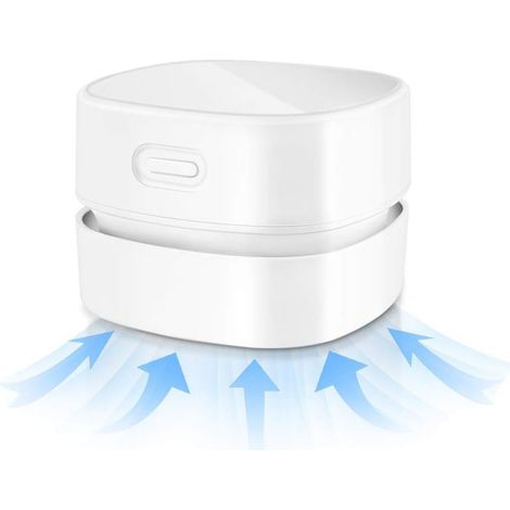 Aspirateur de Bureau Sans Fil, Mini Aspirateur de Table sans Fil, USB Rechargeable, Balayeuse Aspirateurs à Main, pour Enlever Les Miettes, la Poussière de la Table, du Clavier, Voitures (1/5)