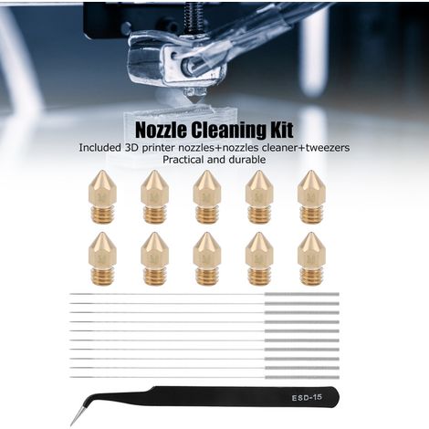 Ensemble d'outils 3D Accessories MK8 : buse, aiguille et pince à épiler (1/5)