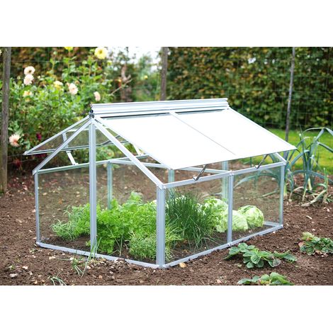 Vitavia Frühbeet "Gaia Jumbo", aluminium blank, Frühbeet (119 x 83 x 72 cm), 3 mm ESG (1/5)
