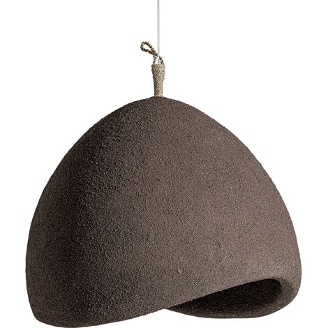 Lustre suspendu résine marron effet vieilli style contemporain - Marron effet vieilli chaleureux (1/5)