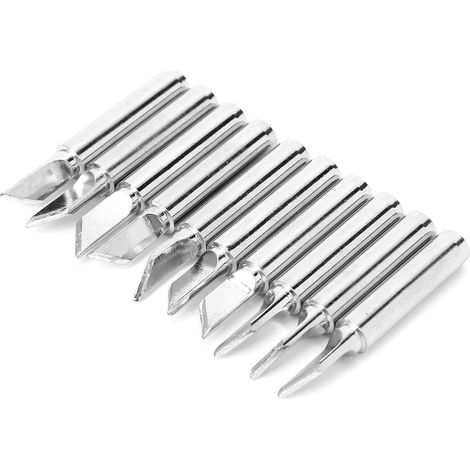 10 Stück Lötspitzen aus Messing mit Innenheizung, bleifrei, 900 mm, T 1,5 kΩ, dünn (1/5)