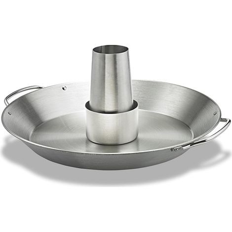 1 Support à poulet, Acier inoxydable, Récipient aromatique 190 ml, Accessoire barbecue, Pour four et grill extérieur (1/5)