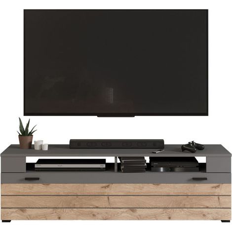 Freno table tV 1 porte battante gris.