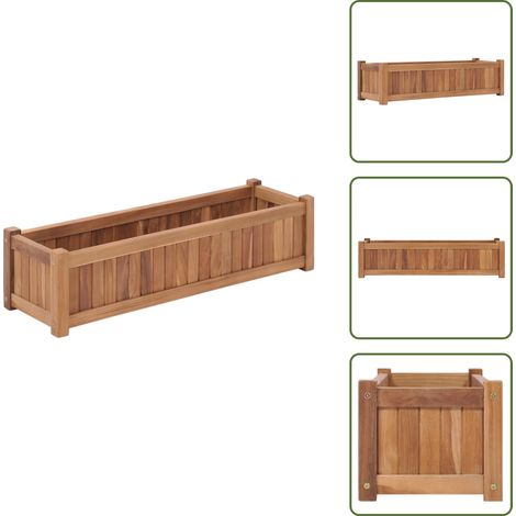 Salotto - vidaXL Letto Rialzato da Giardino 100x30x25 cm in Massello di Acacia - Balcone